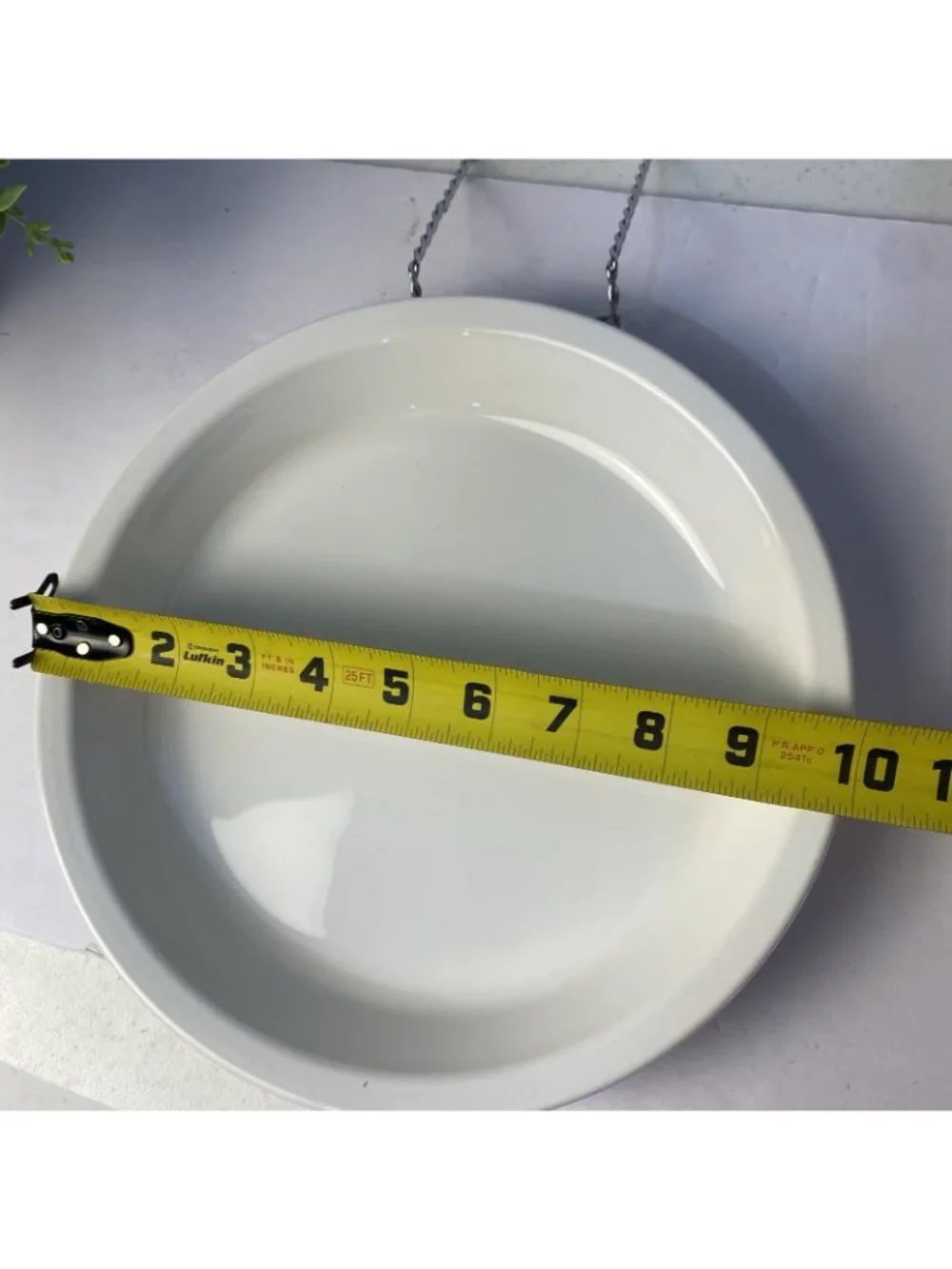 Vintage Corning Ware White P-309 Vintage Pie Plate Serving Dish 9”